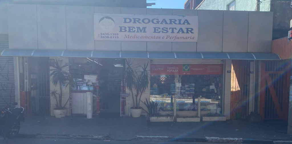 Fachada da loja Drogaria Bem Estar