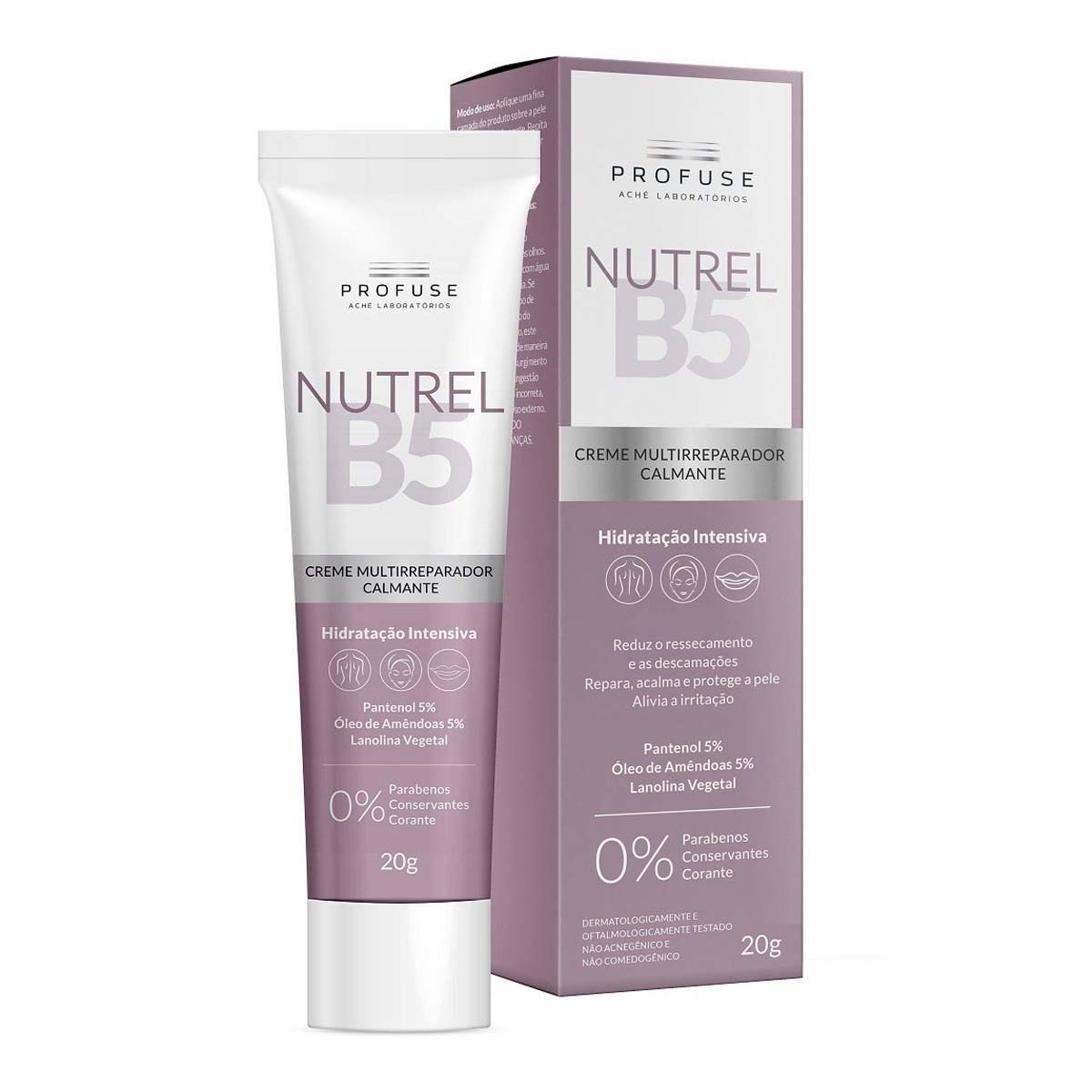 Creme Calmante Corpo e Rosto Multirreparador Profuse Nutrel B5 20g
