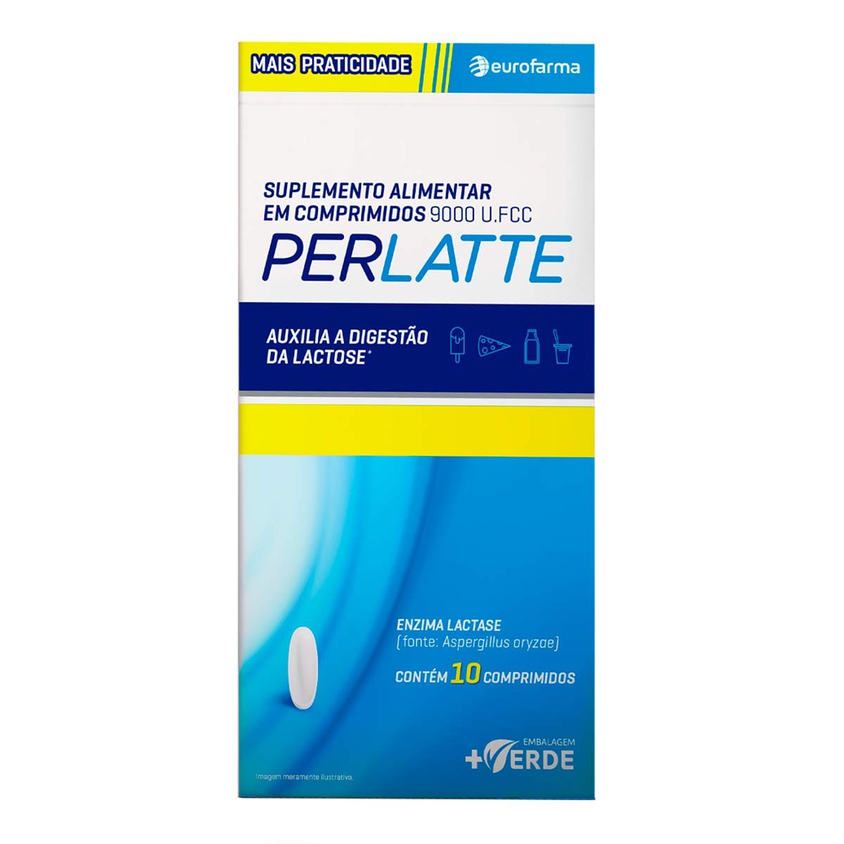 Perlatte 9.000FCC Eurofarma 10 Comprimidos