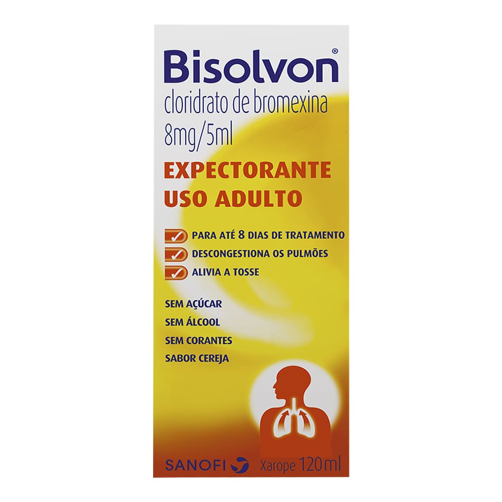 Expectorante Bisolvon Adulto 8mg/5ml 120ml Xarope