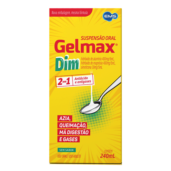 Antiácido Gelmax 240ml Suspensão Oral