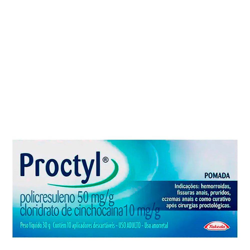 Anti-Hemorroidal Proctyl 30g Pomada + 10 Aplicadores
