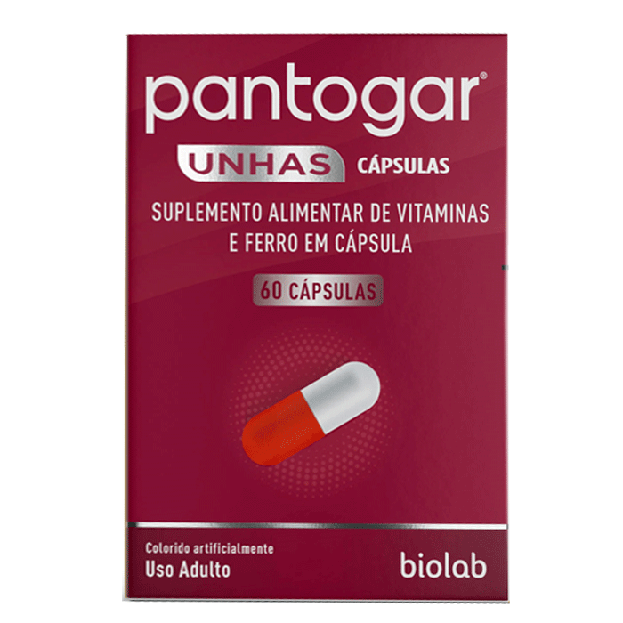 Suplemento Alimentar Pantogar Unhas 60 Capsulas