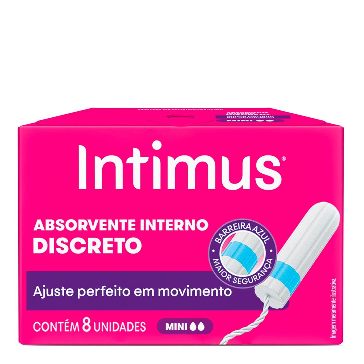 Absorvente Interno Intimus® Discreto Mini 8 Unidades