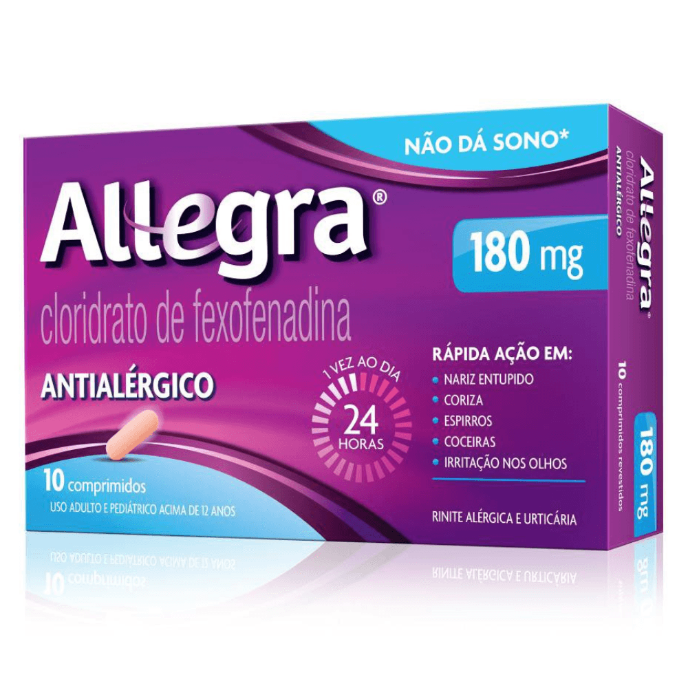 Antialérgico Allegra® 180mg 10 Comprimidos
