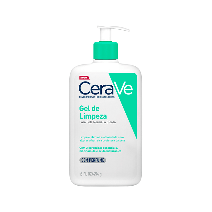 Gel de Limpeza Facial para Peles Normais a Oleosas CeraVe 454g