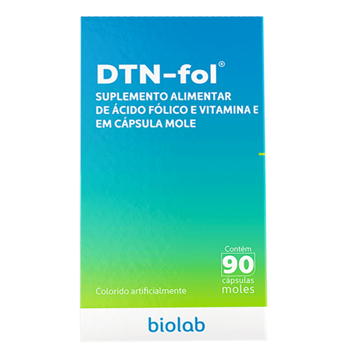 Suplemento Alimentar Dtn-Fol 400mcg/10mg Biolab 90 Cápsulas Moles
