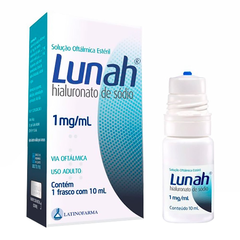 Colírio Lubrificante Lunah 1mg/ml 10ml