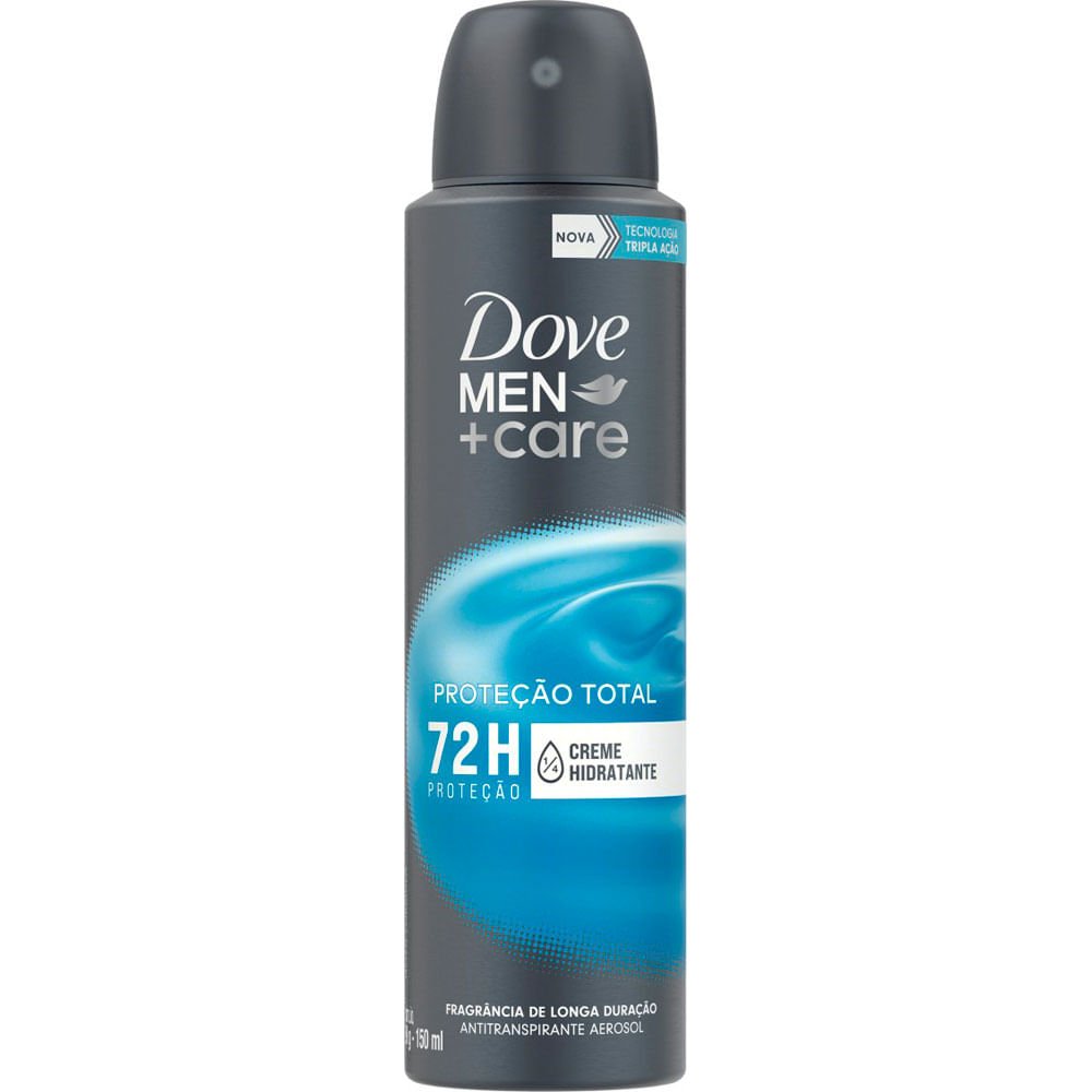 DESODORANTE DOVE MEN CARE CUIDADO TOTAL ANTITRANSPIRANTE AEROSOL 150ML