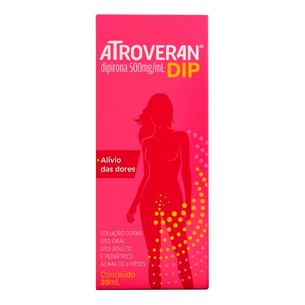 Analgésico e Antitérmico Atroveran Dip 500mg/ml 20ml Gotas
