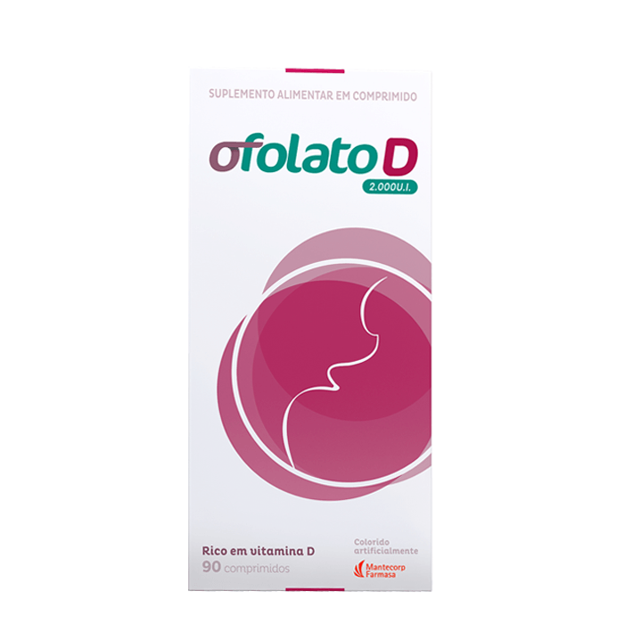 Polivitamínico Ofolato D 2000UI Para Gestantes 90 Comprimidos