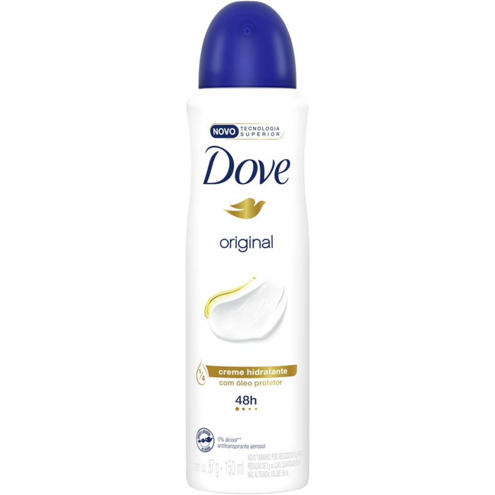 DESODORANTE DOVE ORIGINAL AEROSOL ANTITRANSPIRANTE 150ML
