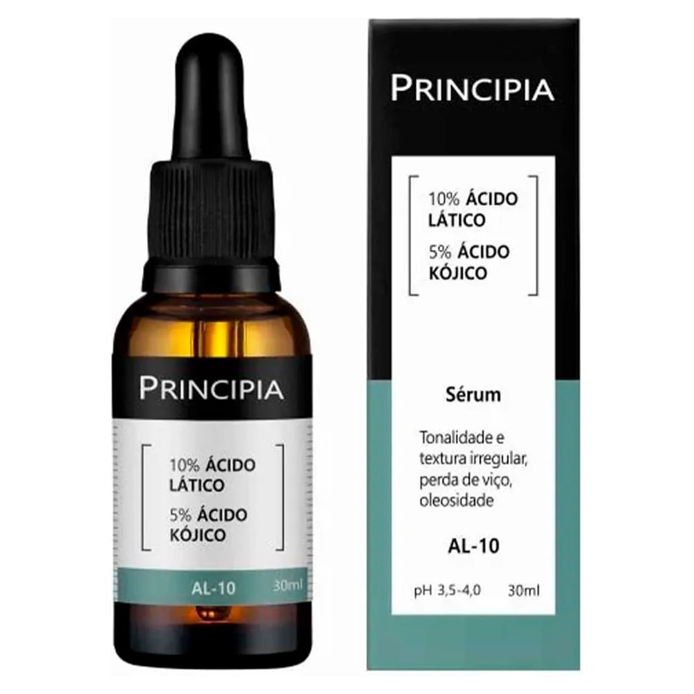 Sérum Facial Principia AL-10 10% Ácido Lático 5% Ácido Kójico 30ml