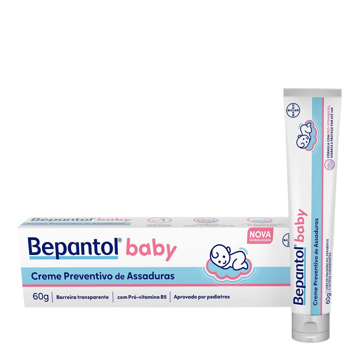 Creme Preventivo de Assaduras Para Bebês Bepantol Baby 60g