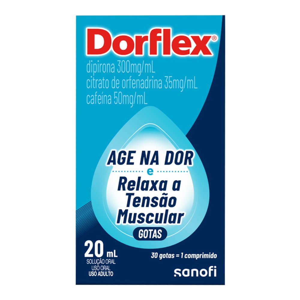 Analgésico e Relaxante Muscular Dorflex 20ml Gotas