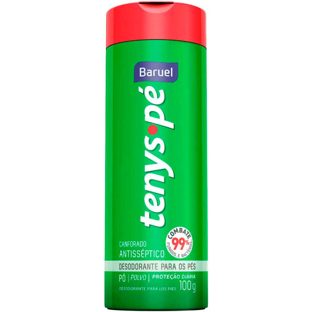 TALCO PARA OS PES TENYS PE CANFORADO 100G