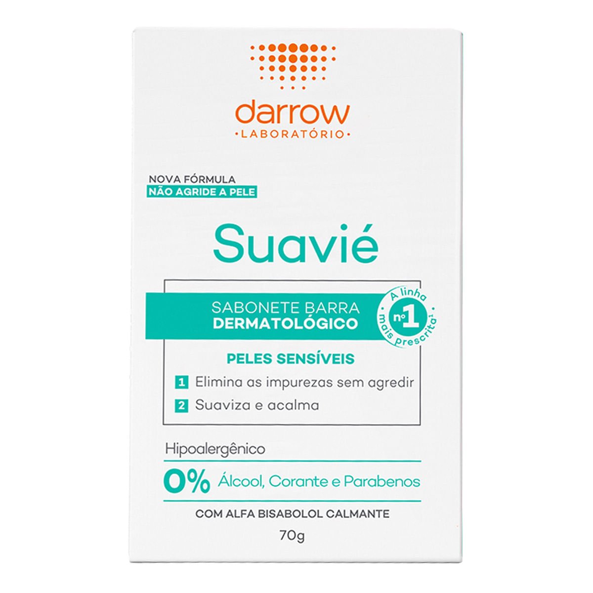 Sabonete em Barra Antisséptico Darrow Suavié Pele Sensível 70g
