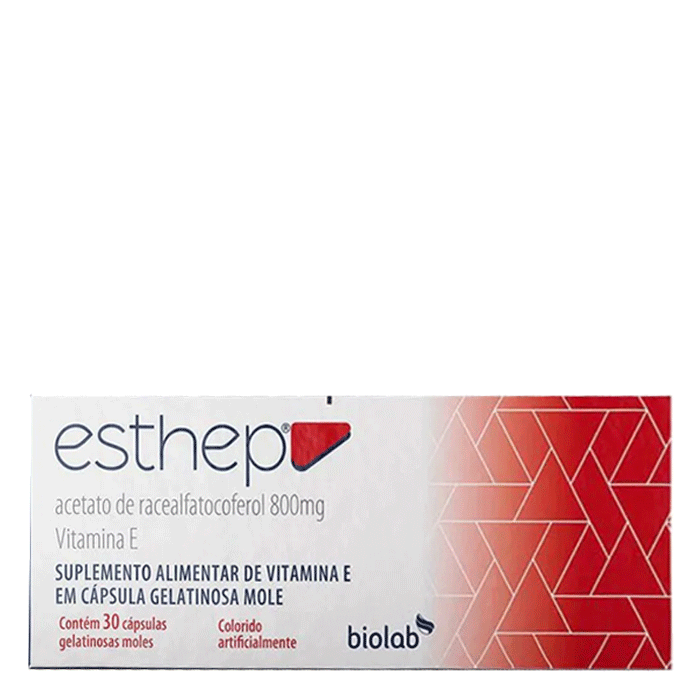 Suplemento Alimentar Esthep Vitamina E 800mg Biolab 30 Cápsulas