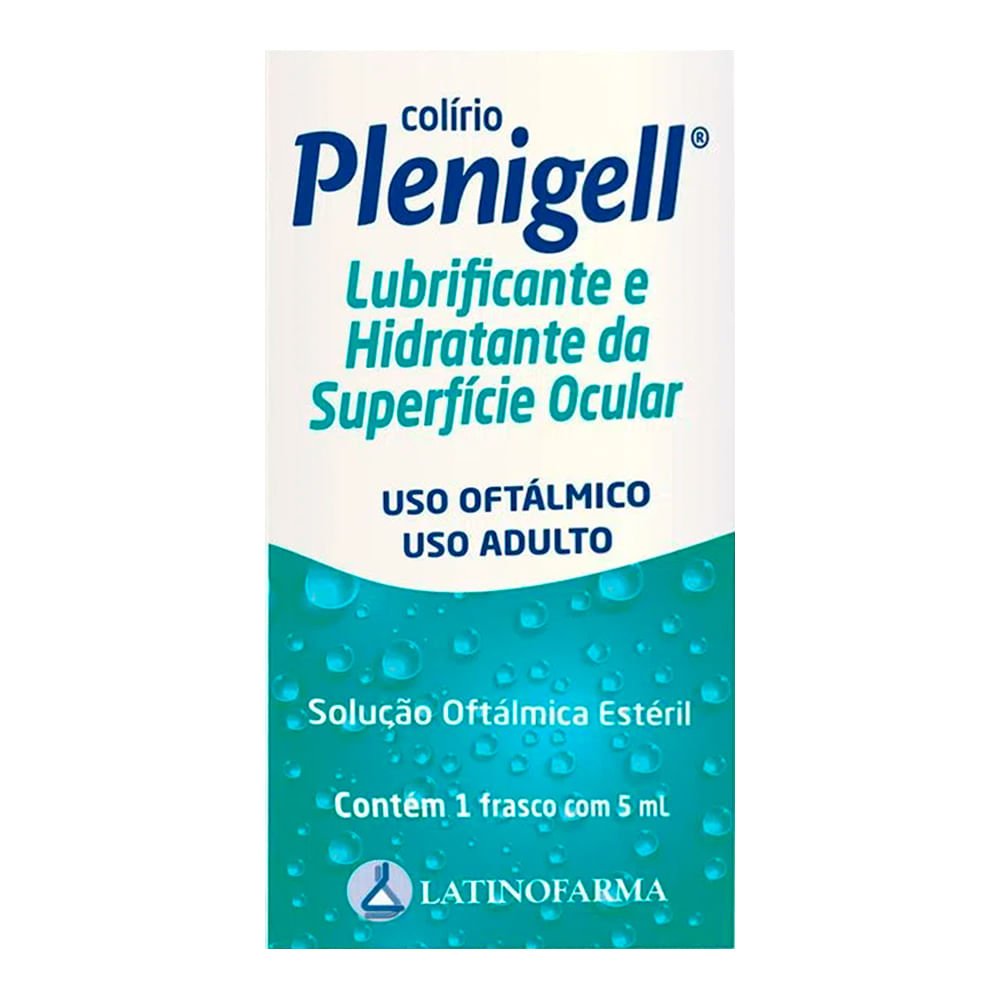 Colírio Lubrificante e Hidratante Plenigell 5ml