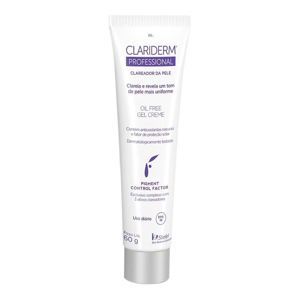 Clareador de Pele Clariderm Professional FPS 16 60g