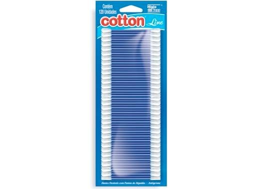 Cotonete Hastes Flexiveis Cotton Line 120 Unidades