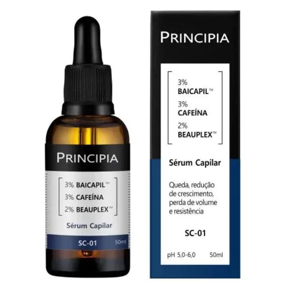 Sérum Capilar Principia SC-01 3% Baicapil 3% Cafeína 2% Beauplex 50ml