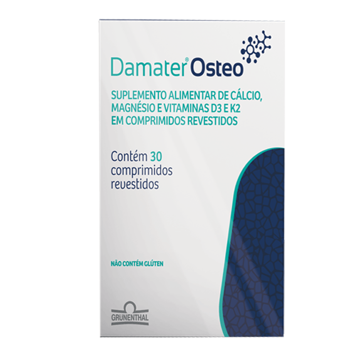 Suplemento Alimentar Damater Osteo 30 Comprimidos Revestidos