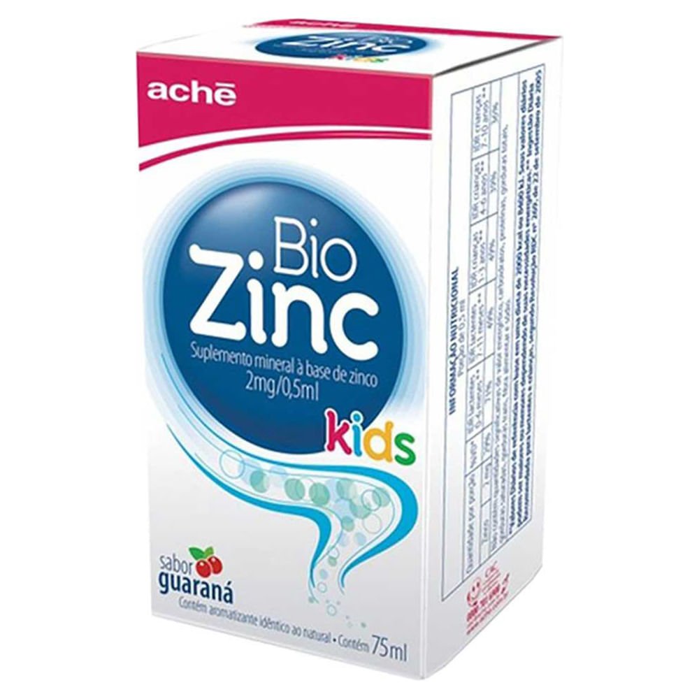 Biozinc Kids Aché 2mg Solução Oral 75ml