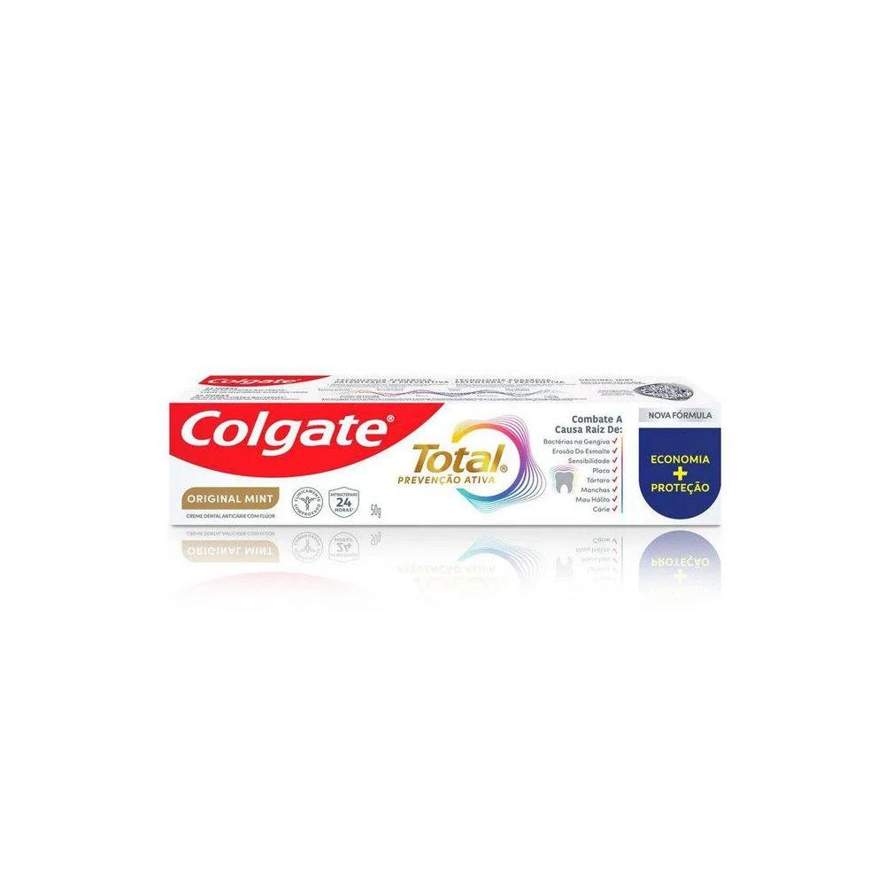 Creme Dental Colgate Total Prevenção Ativa Original Mint 50g