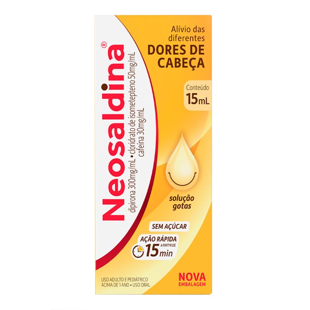 Analgésico e Anti-inflamatório Neosaldina 15ml Gotas