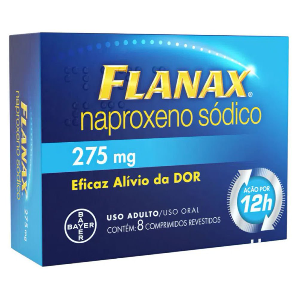 Flanax Bayer 275mg Com 8 Comprimidos