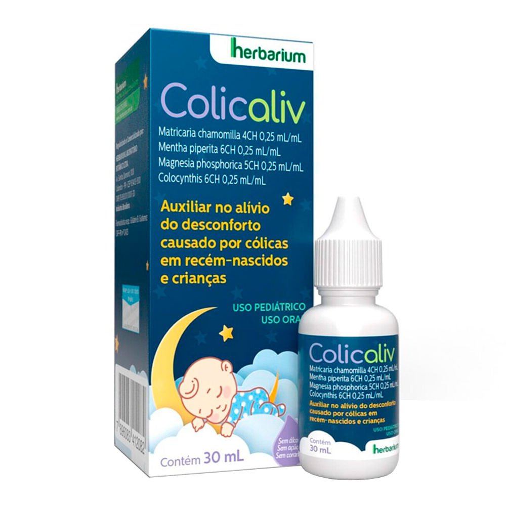 Fitoterápico Colicaliv 0,25ml/ml + 0,25ml/ml + 0,25ml/ml + 0,25ml/ml 30ml