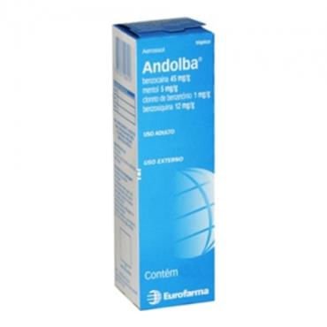 Analgésico e Antipruriginoso Andolba 45mg/g + 5mg/g + 5mg/g Creme 30g
